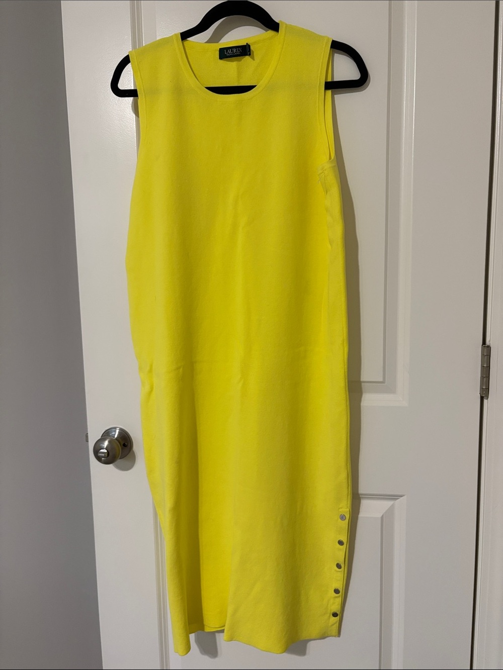 Ralph Lauren neon yellow sheath dress